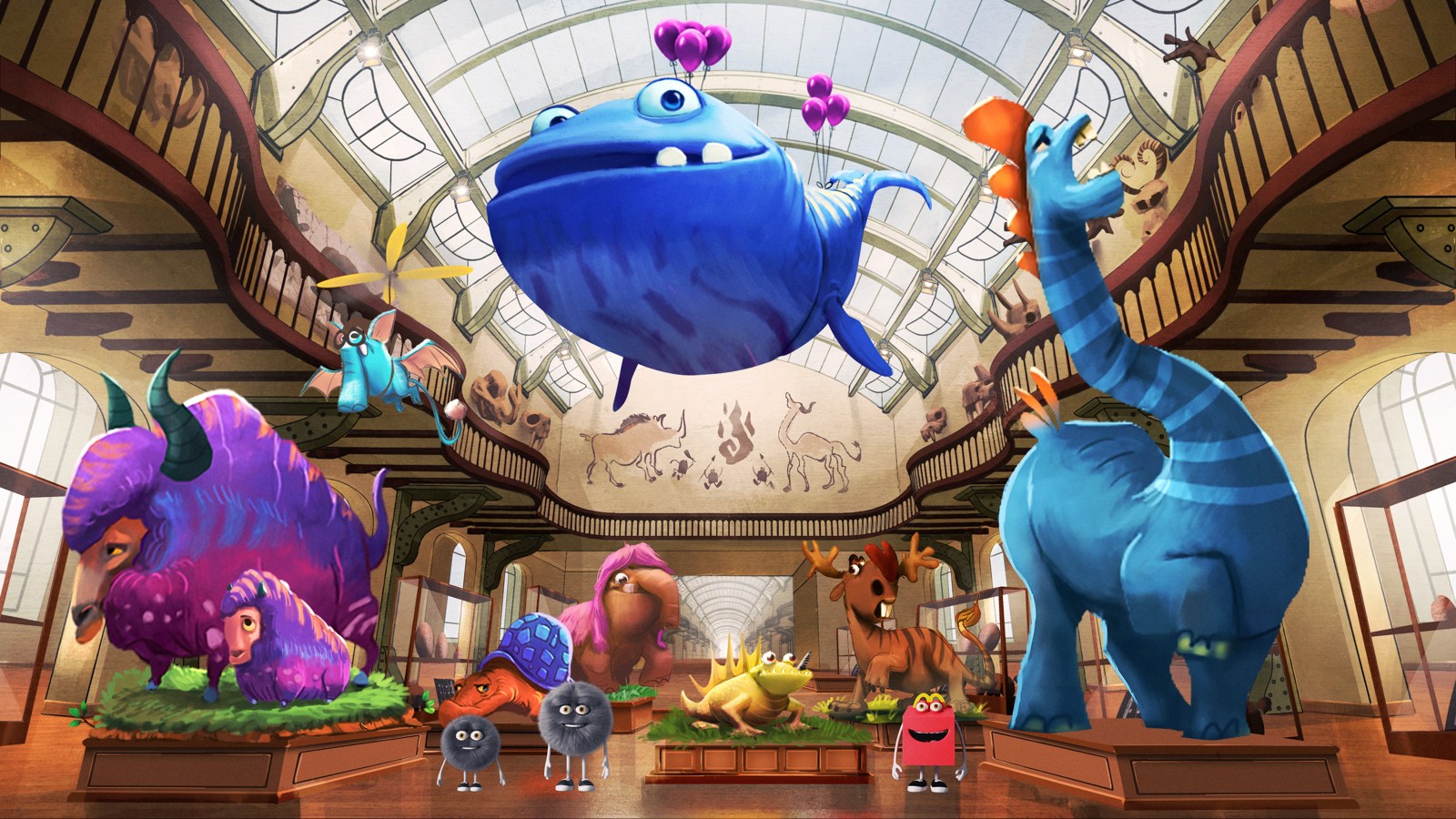Concept painting of the Grumpf Museum interior