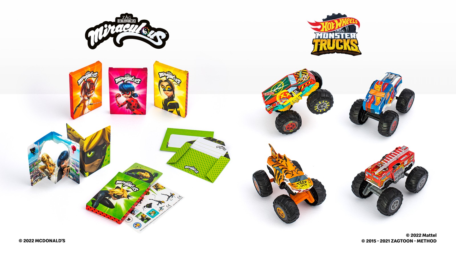 Miraculous and Hot Wheels Happy Meal packshot