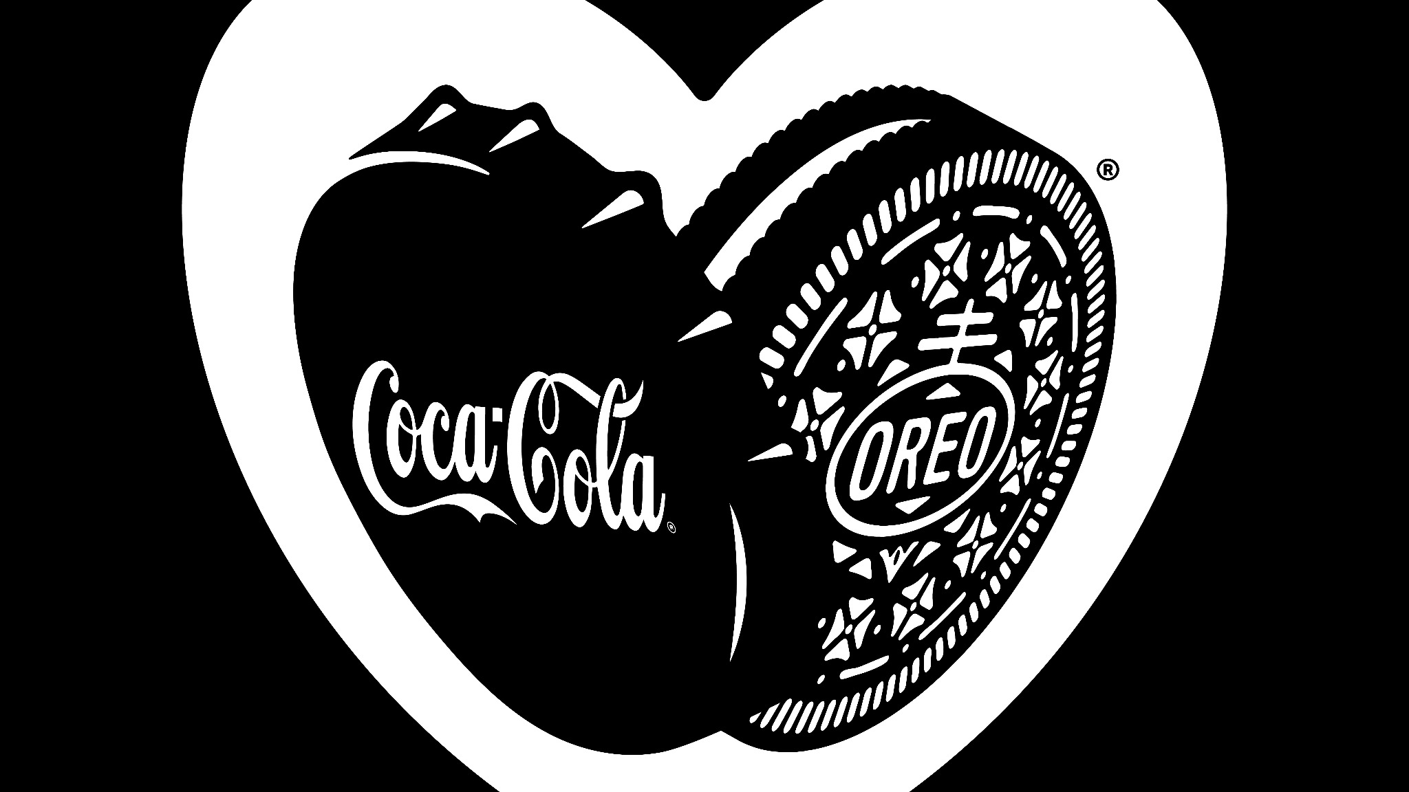 The shared heart mark of Coca-Cola and Oreo, from the Besties campaign by LOBO